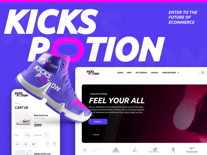 Sneakers Store | eCommerce Design Development screenshot 1