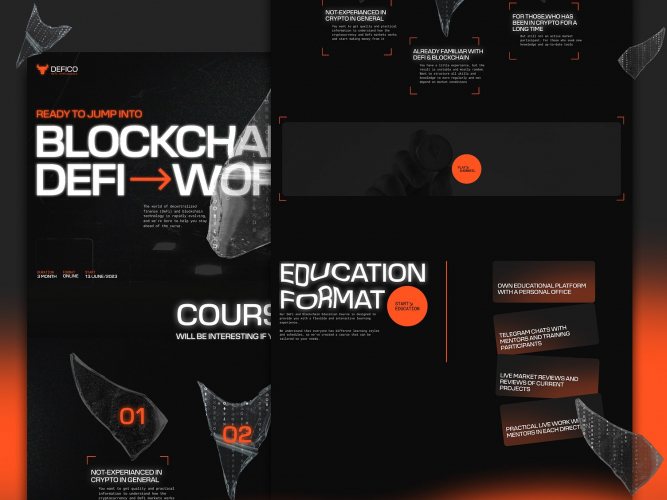 Landing Page | Blockchain & DeFi Education screenshot 1