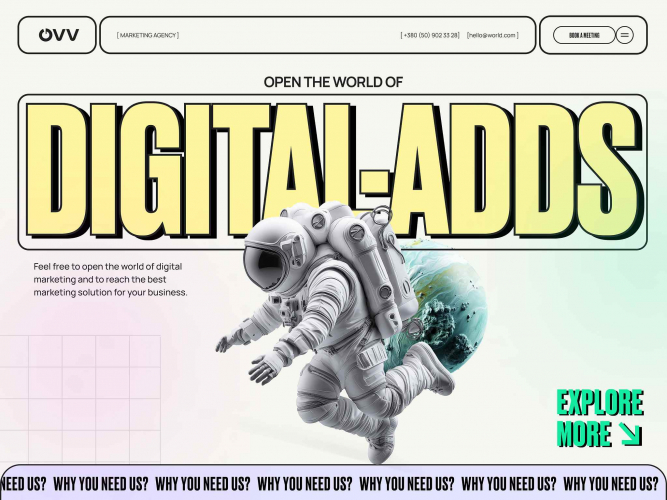 Marketing Agency Website screenshot 1