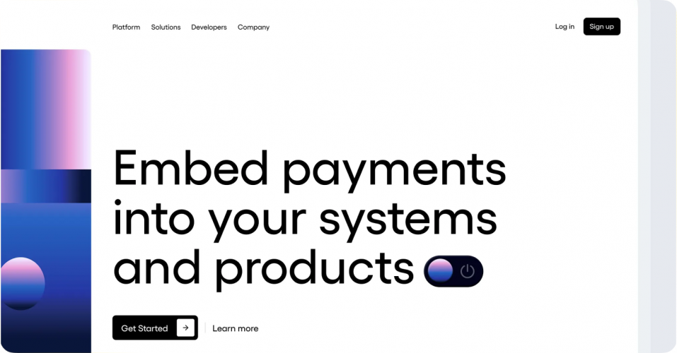 Financiable - finance website landing page screenshot 1