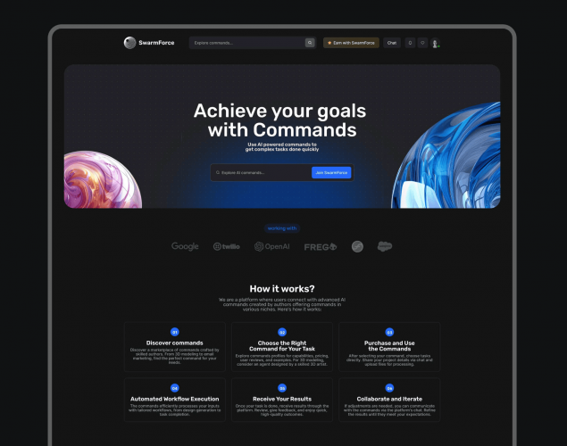 SwarmForce | Modular AI Workspace screenshot 2