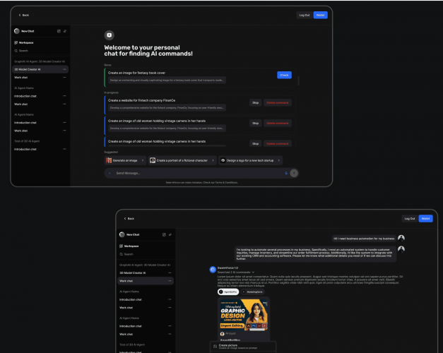 SwarmForce | Modular AI Workspace screenshot 1