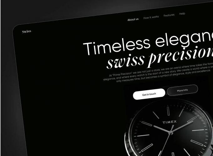 Swiss | Website design for premium watches screenshot 2