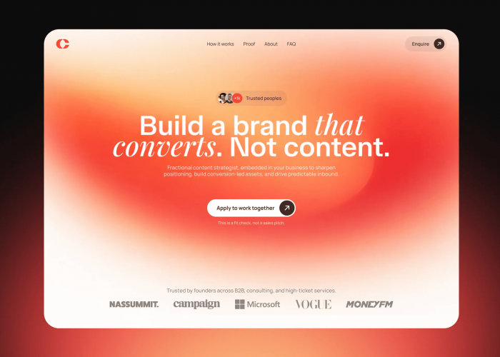 Conversion-driven brand landing page | UI/UX design screenshot 1