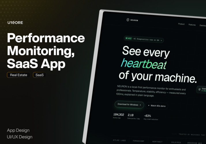 Neuron | Performance Monitoring Desktop App Design screenshot 1