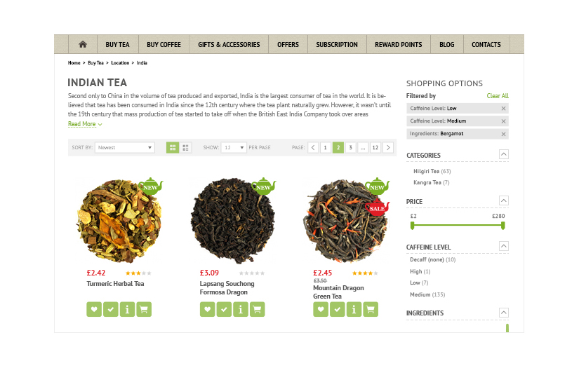 Tea and coffee screenshot 2