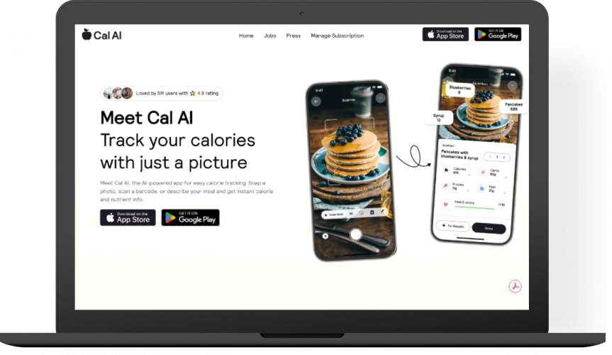 Cal Ai - Smart Food & Calorie Tracking App screenshot 1