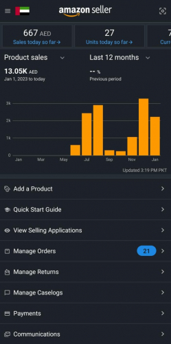 Central Portfolio Stats for Amazon Sellers UAE! screenshot 1