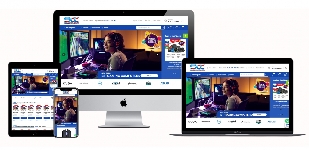 Suhada Computer Center - ecommerce web development screenshot 1