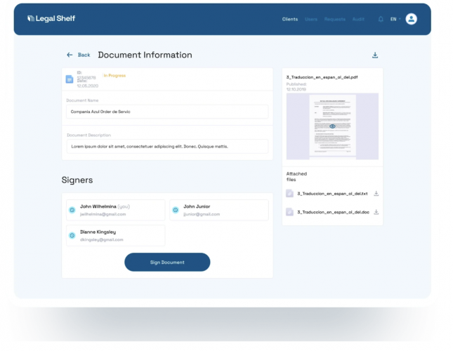 Legal Shelf screenshot 2