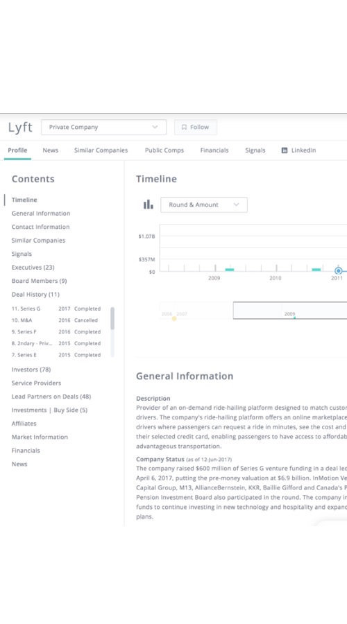 Pitchbook screenshot 2