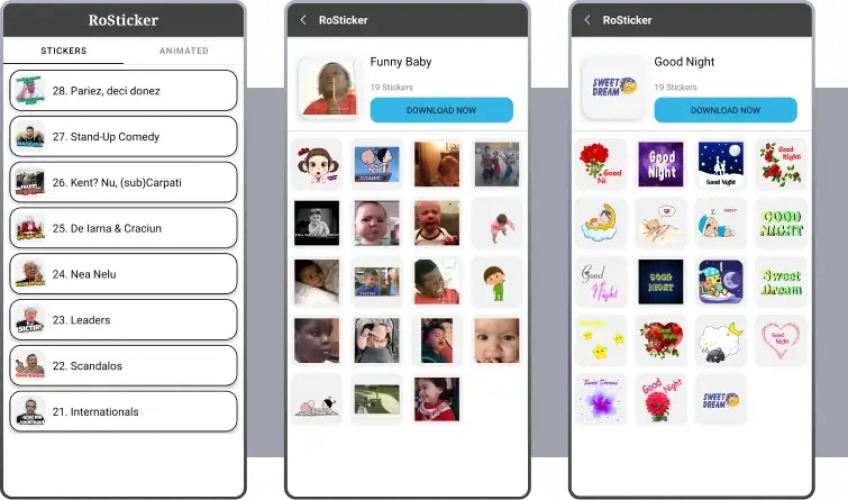 Stickere Romanesti - RoSticker  app screenshot 1