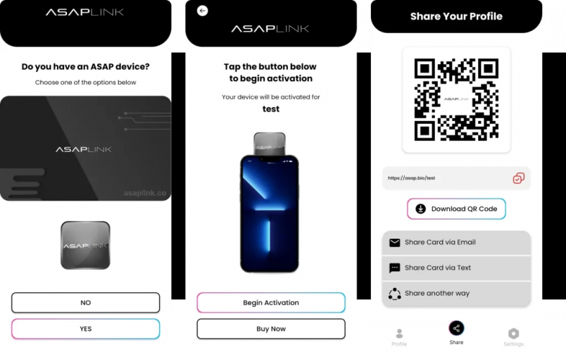 ASAP Link Digital Business Card screenshot 1