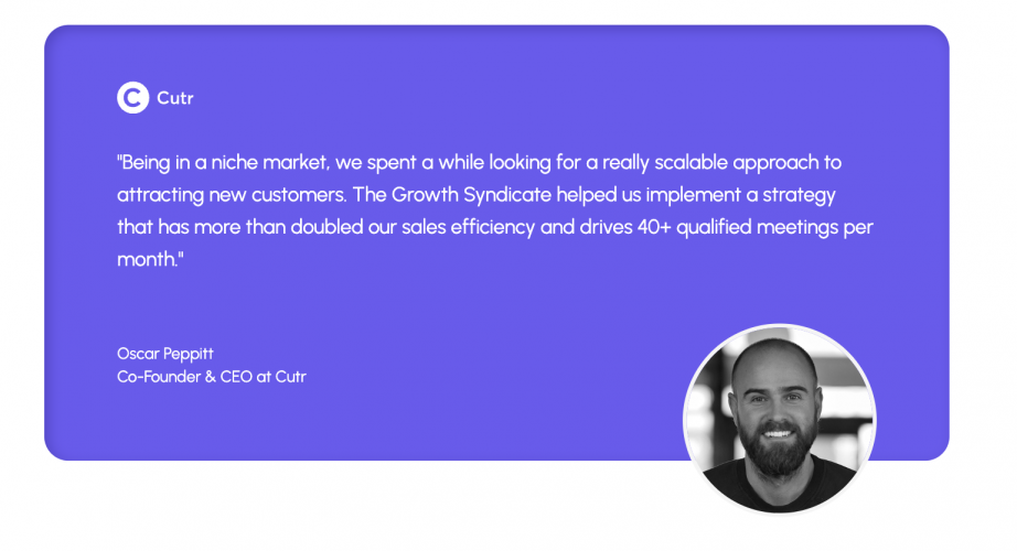 40+ qualified meetings a month with ABM screenshot 1