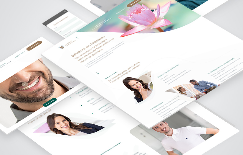 Landing Page for a Dental Clinic Zahnärzte am Phönixsee screenshot 1