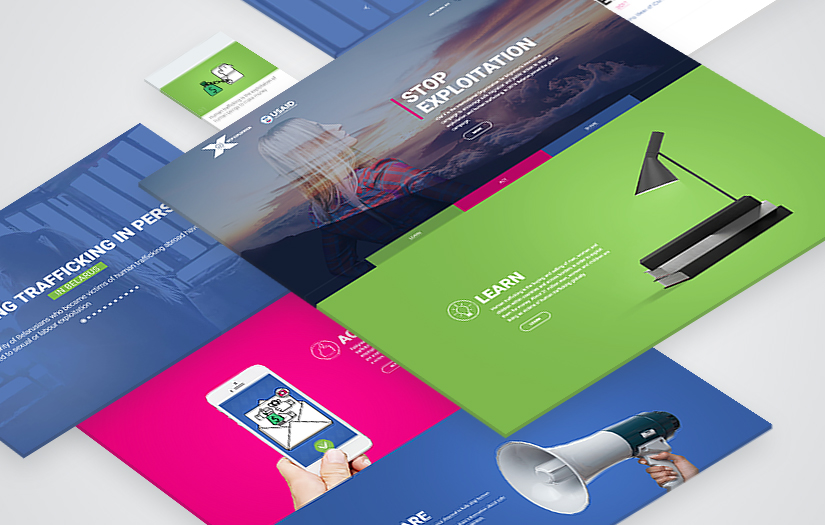 Landing page for the International Organization for Migration screenshot 1