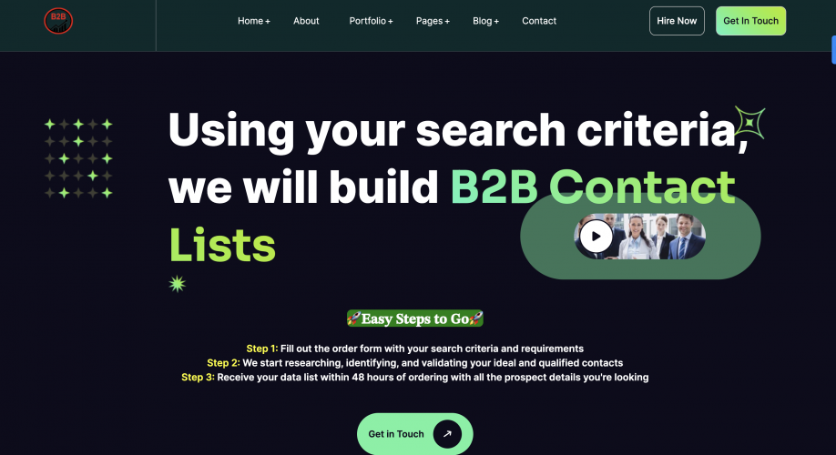 B2B List Building from Asia and Europe screenshot 1