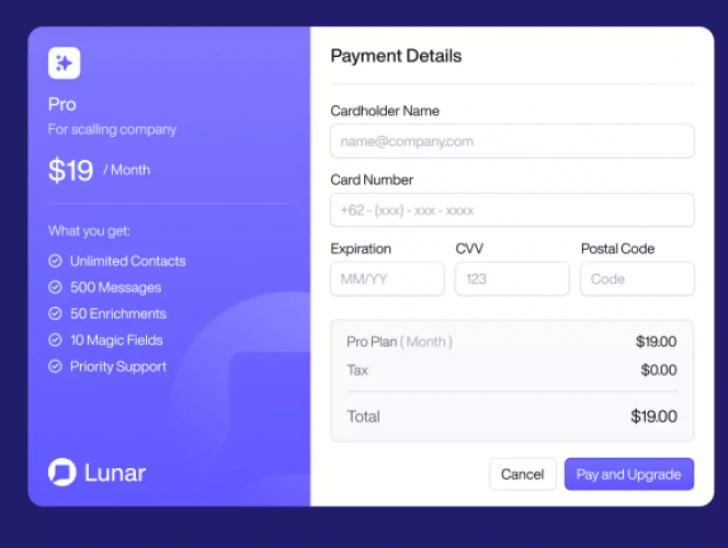 Lunar - CRM Platform Solutions screenshot 1