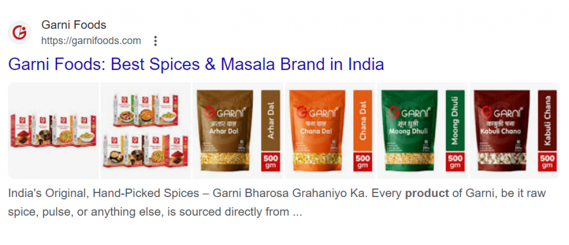 Garni Foods screenshot 1