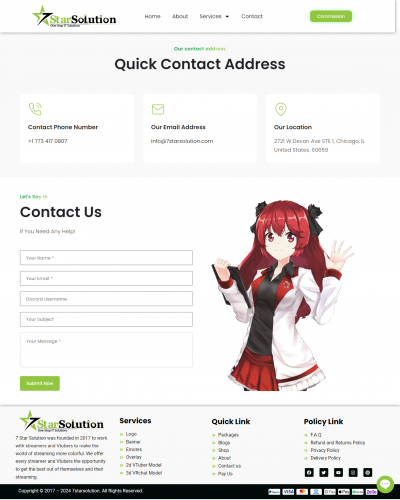  VTuber and Graphics Agency Website Development screenshot 2