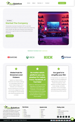  VTuber and Graphics Agency Website Development screenshot 3