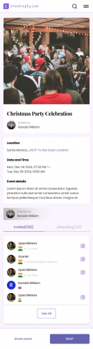 Eventreply App screenshot 4