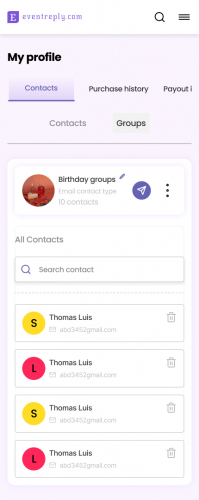 Eventreply App screenshot 5