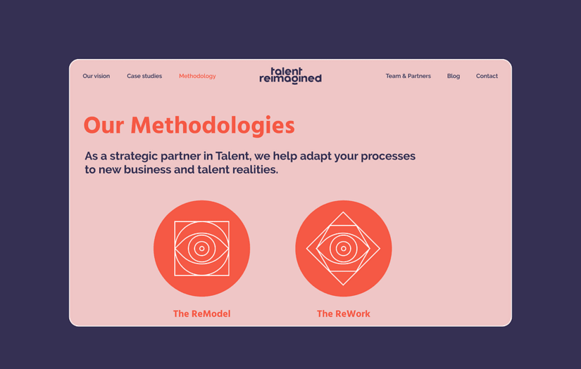 Talent Reimagined - Branding and Website screenshot 1