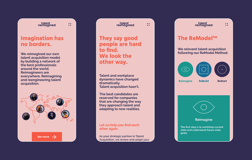 Talent Reimagined - Branding and Website screenshot 2