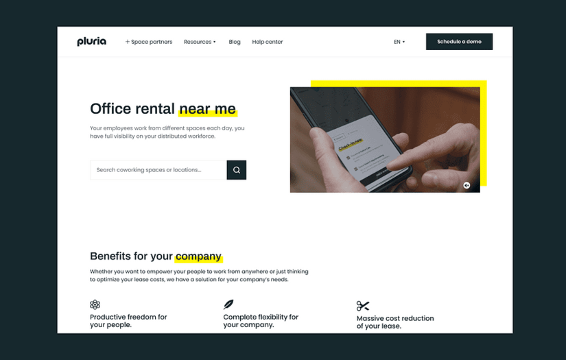 Pluria - Branding and Website screenshot 1