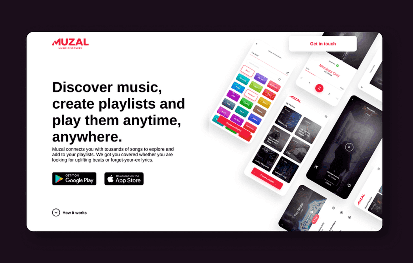 Muzal - Branding & UX/UI screenshot 1