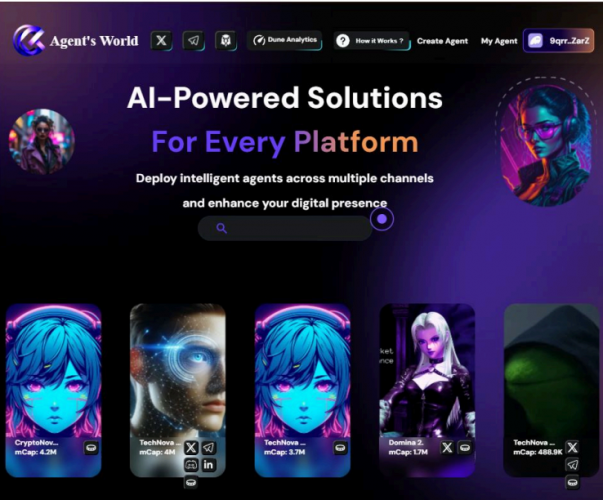 AI Agent Marketplace with Social Media Automation & Agentic Community Engagement screenshot 2
