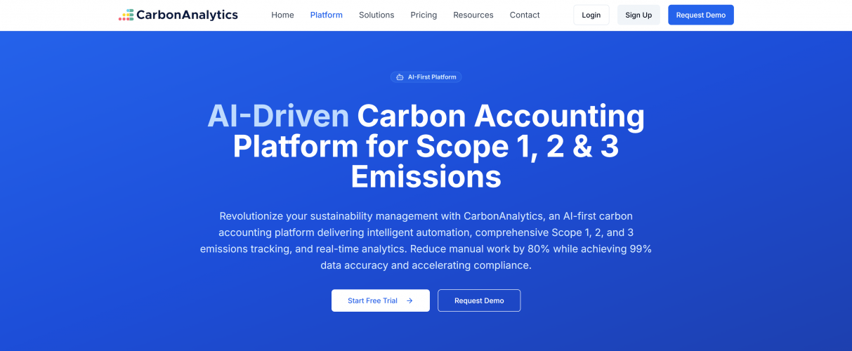 AI-Enhanced Carbon Accounting & Emissions Assessment Platform for SMEs screenshot 2