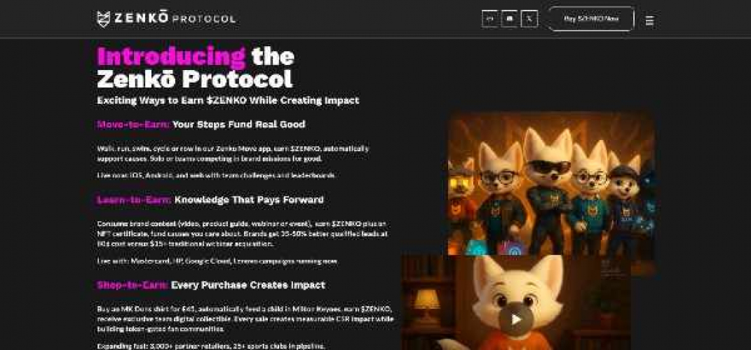 Telegram Mini App for Web3 Community Engagement & In-App Utilities – Zenko Protocol screenshot 2