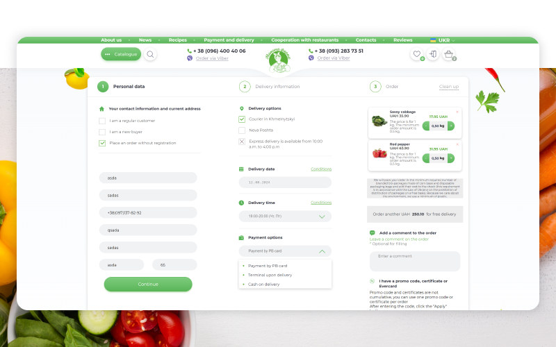 eCommerce development & marketing for online store of quality food products screenshot 4