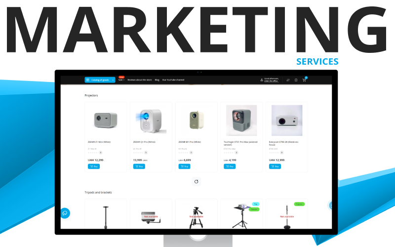 eCommerce SEO Marketing for electronics store screenshot 1