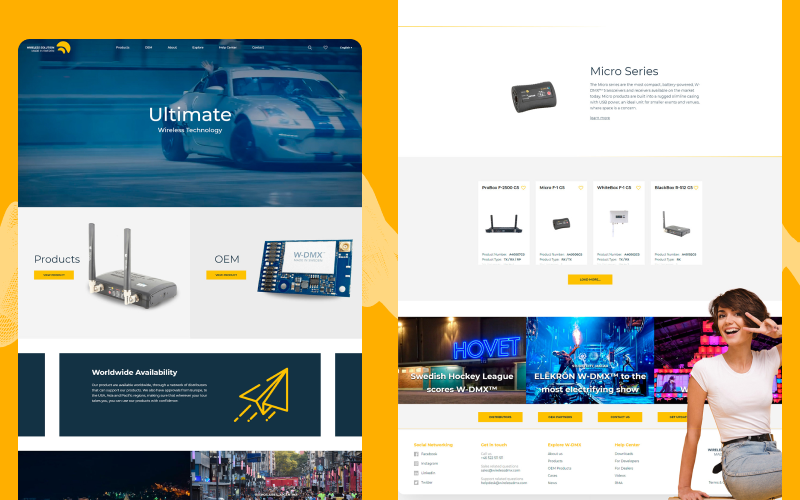 Corporate Website Development for Swedish product company screenshot 2