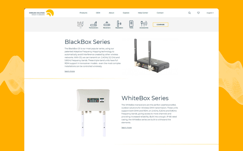 Corporate Website Development for Swedish product company screenshot 3