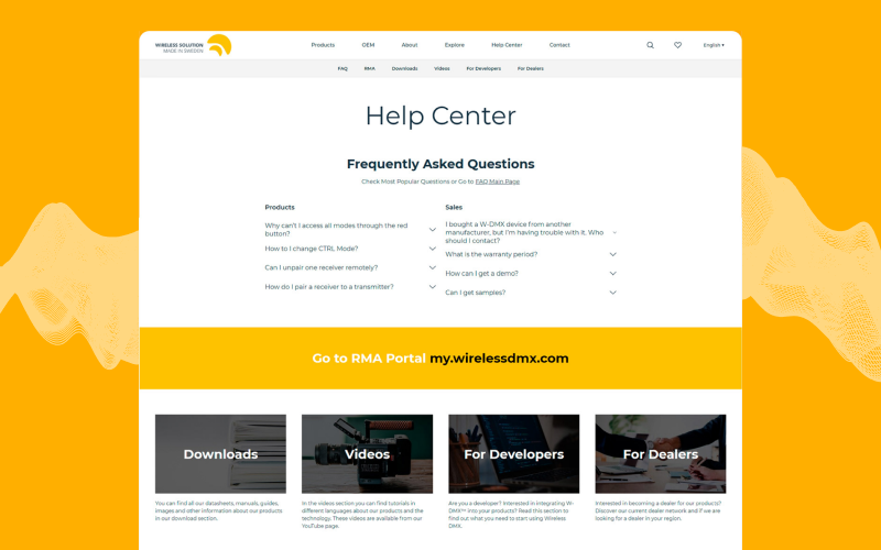 Corporate Website Development for Swedish product company screenshot 5