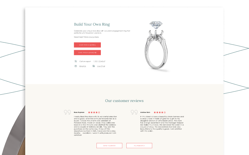 eCommerce for Jewelry Industry Full-Cycle development screenshot 3