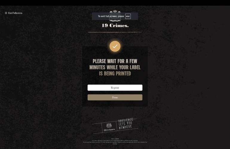 [Web App] Personalised Wine Label Printing screenshot 3