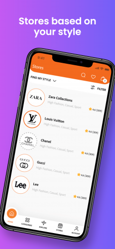 eCommerce cloths shopping app screenshot 2