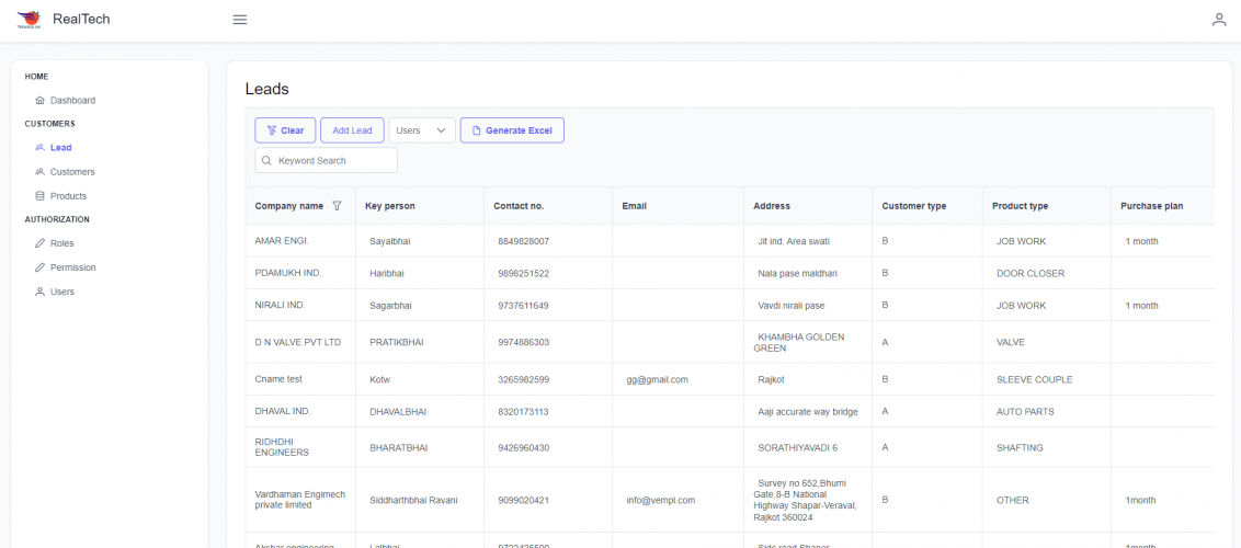 Realtech engineering screenshot 1