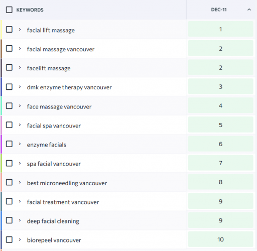 SEO for a Vancouver-Based Aesthetic Clinic screenshot 3