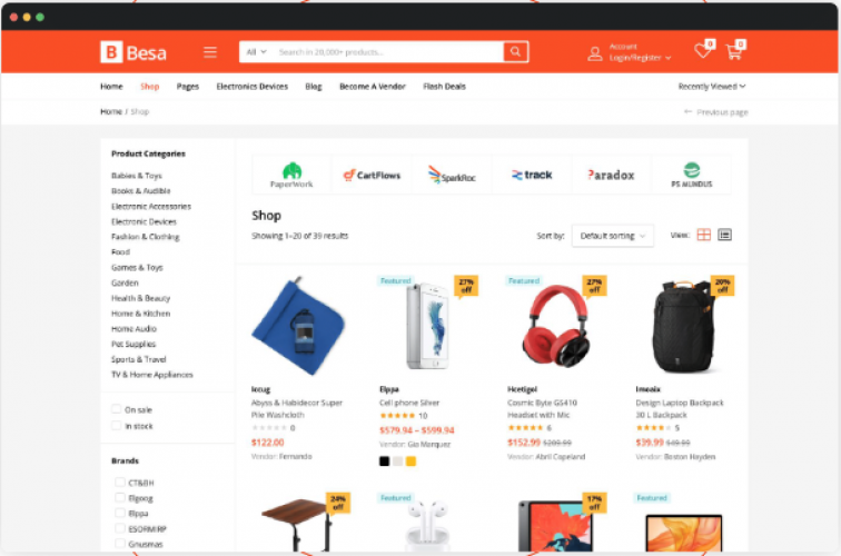 Besa Website screenshot 4