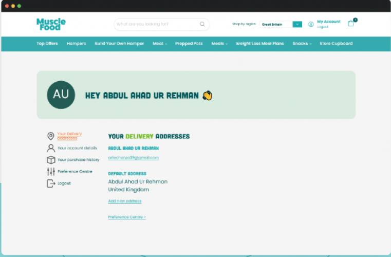 Muscle Food Website screenshot 4