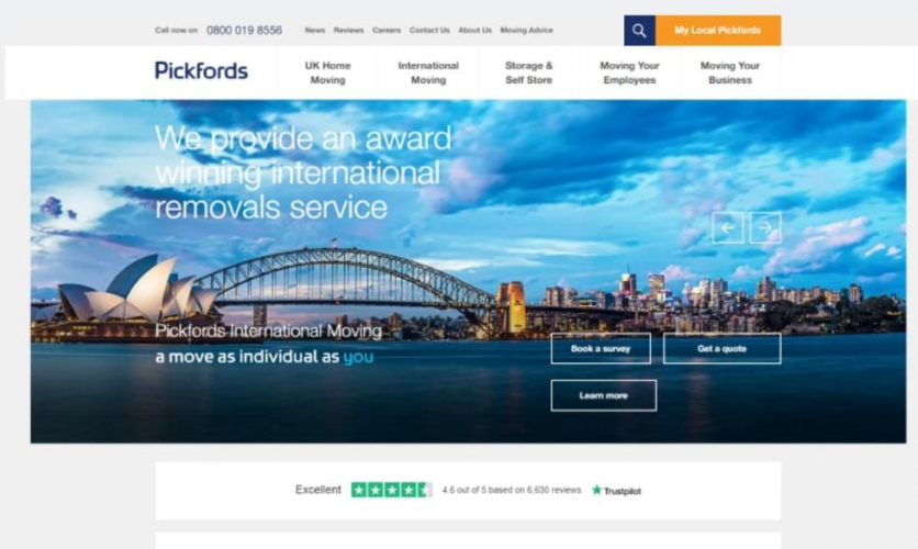 Pickfords screenshot 2