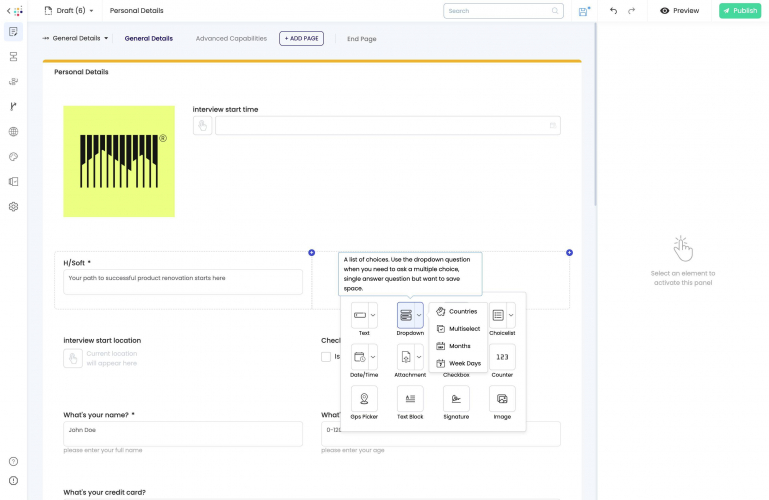 Form Creation with Pristo's Form Builder screenshot 3