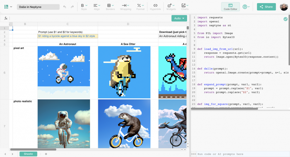 Neptyne screenshot 2