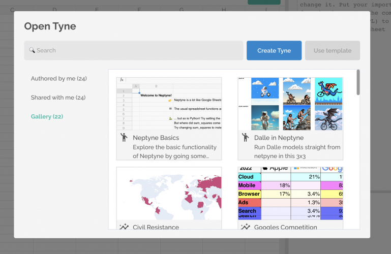 Neptyne screenshot 1